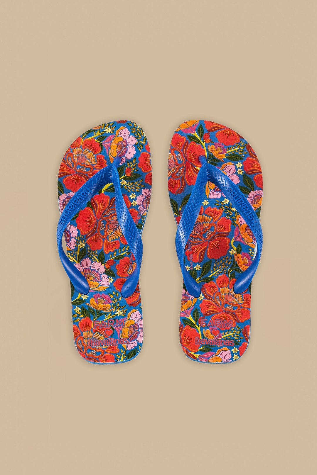Chinelo  - Blue Flowers
